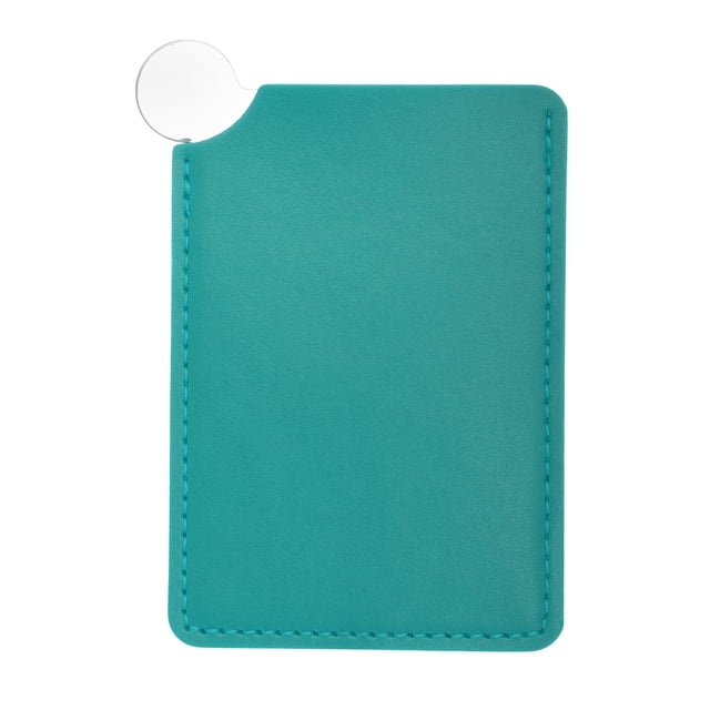 Espejo de maquillaje conveniente 1 Pc Unique Bargains para viajes de negocios Azul claro Acero inoxidable