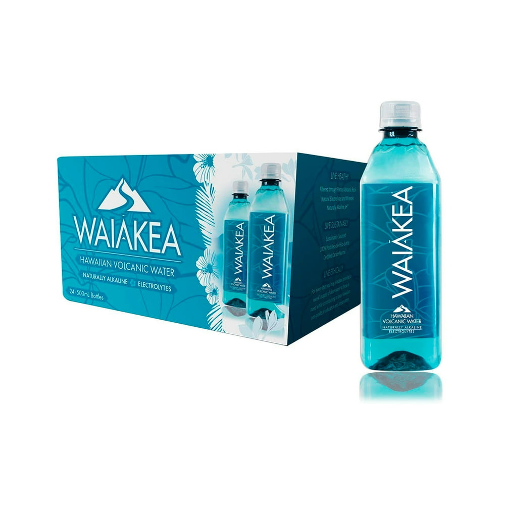 Waiakea Hawaiian Volcanic Water, Naturally Alkaline, 100 Upcycled