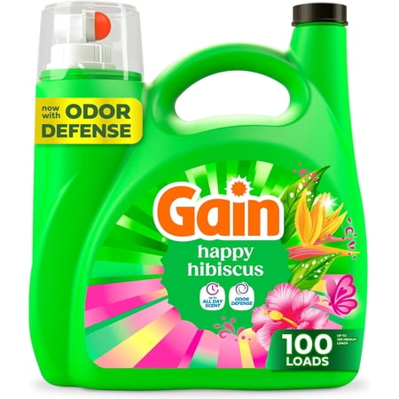 Liquid Laundry Deternt, Happy, HE Compatible, 154 fl oz, 107 Loads