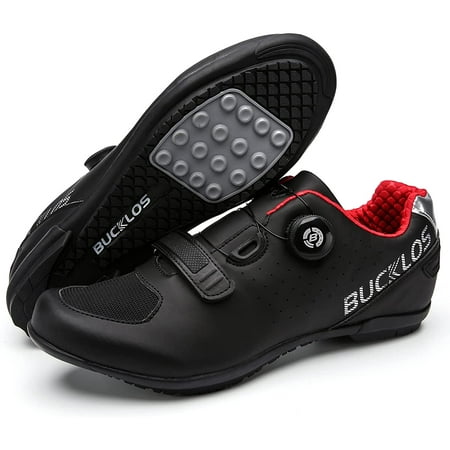 

BUCKLOS Road Cycling Shoes Mens Indoor Cycling Shoes Breathable Bicycle Sneaker Bike Riding Shoes