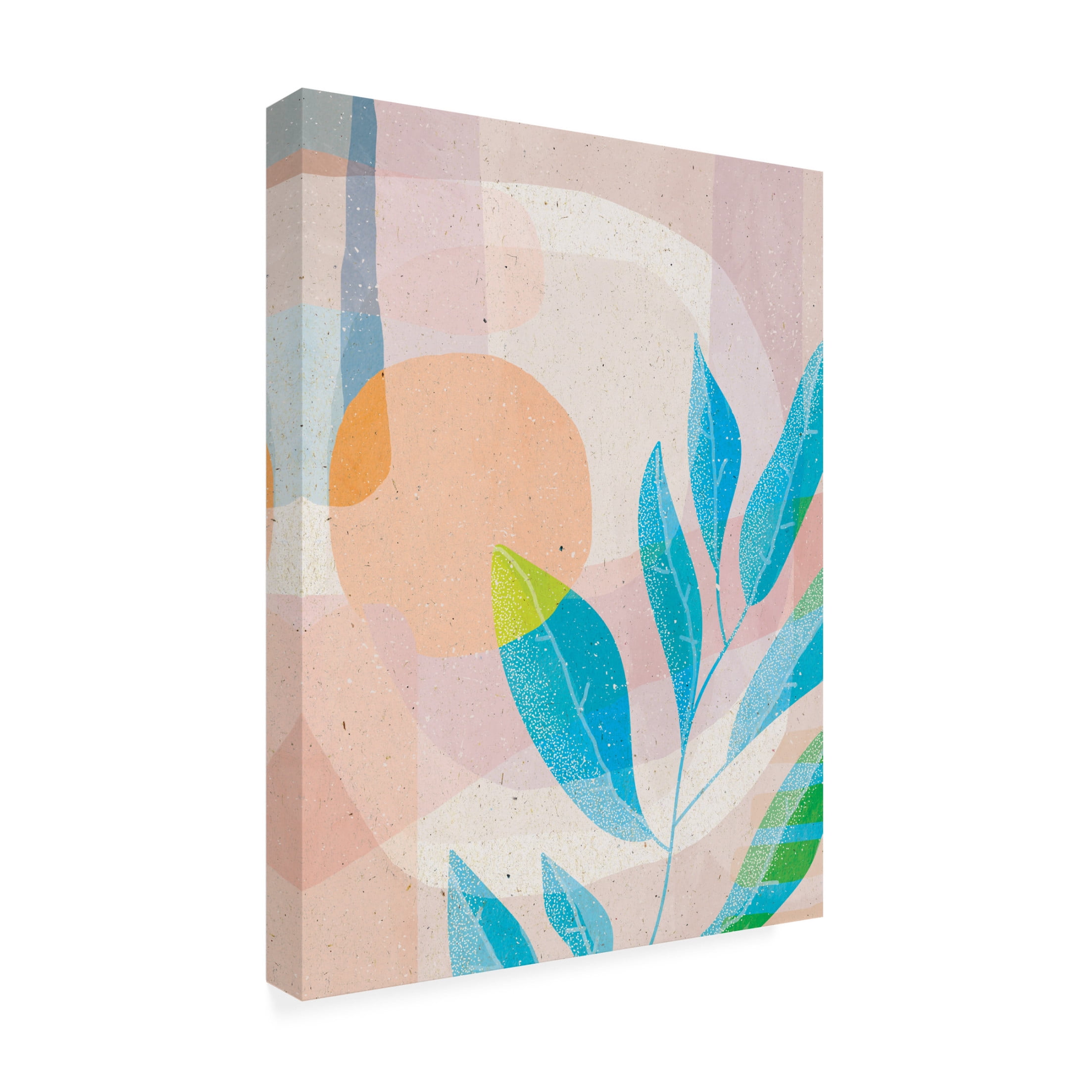 Trademark Fine Art Aylin Demir  Blue Leaves Canvas Wall Art
