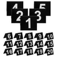 thumbnail image 4 of ITSELFER 20pcs Table Numbers V Shaped Table Number Signs For Wedding Conference Reception 1-20, 4 of 5