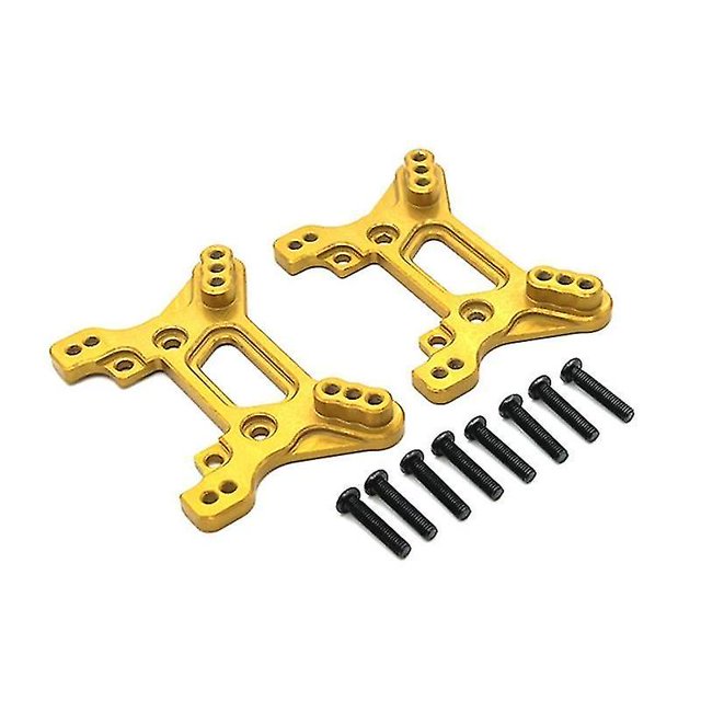 Metal Front And Rear Shock Tower For 104072 1/10 Rc Car Upgrades Parts Accessories,yellow