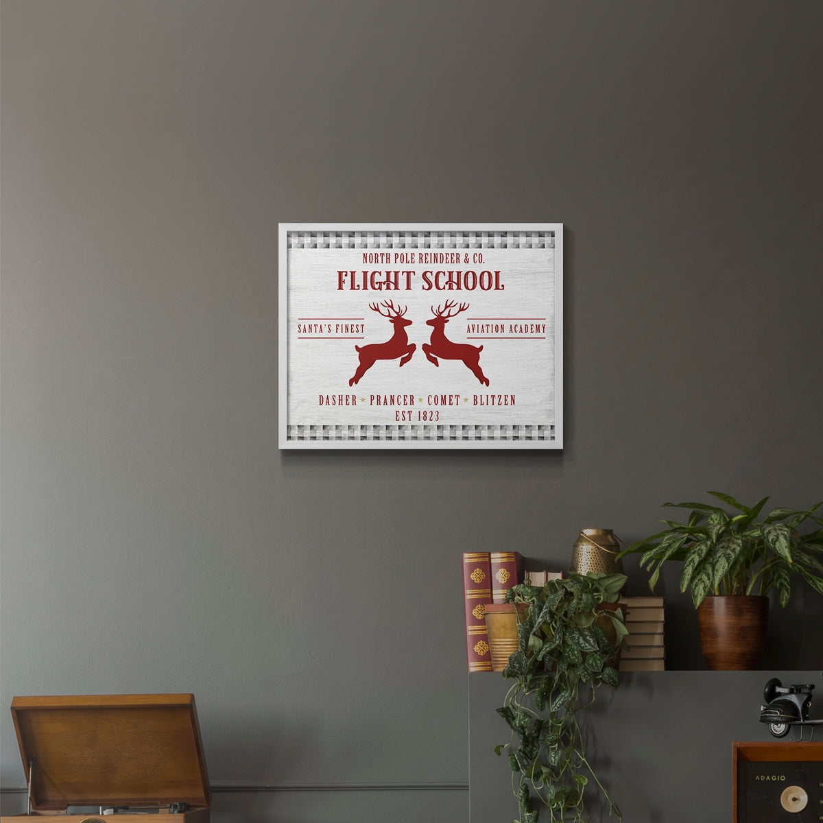 Flight School by Natalie Carpentieri - Restickable Framed Giclée Print