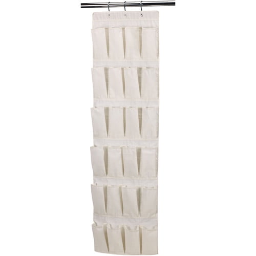 Household Essentials Natural Blended Canvas 24Pocket overTheDoor