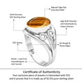 thumbnail image 6 of 925 Sterling Silver Women Jewelry Natural Tiger Eye Ring, 6 of 10