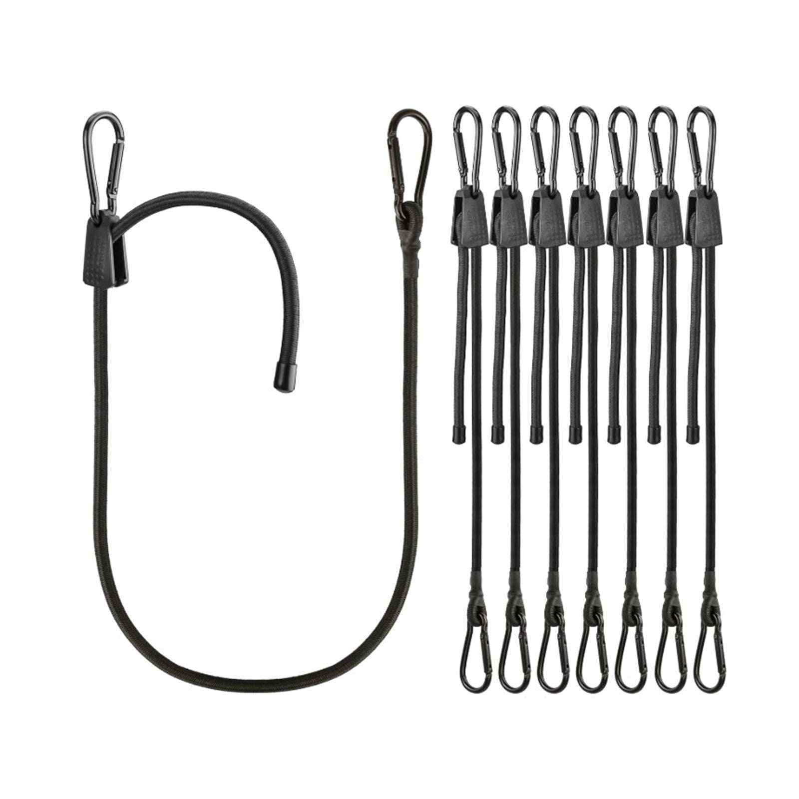 funtasica Elastic Rope Stretchable Rope Kit Bungee Jumping with Hooks Elastic Band Antigravity Adjustable Bungee Cord Hooks Heavy Duty 8PCS