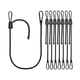 thumbnail image 4 of Mosquetón de cuerda elástica, correas elásticas para practicar cuerdas de saltar, banda elástica, 8 piezas, 4 of 9