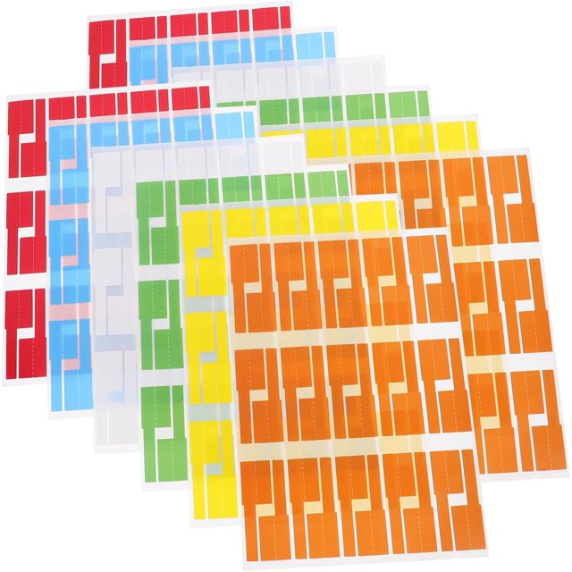 Efficient Tear-Resistant P-Shaped Cable Labels 12 Sheets Cord Labels Tags for Electronics Wire Cord Tags Cable - Great for Any gardening requirements