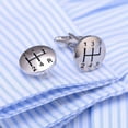 thumbnail image 4 of Maoww 1 Pair Gearshift Design Cufflinks T-shirt Copper Cufflinks Party Performance Sleeves Decoration, 4 of 6