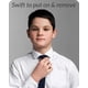 thumbnail image 5 of Corbata Umo Lorenzo con clip para niños, azul marino, preanudada, 5 of 9