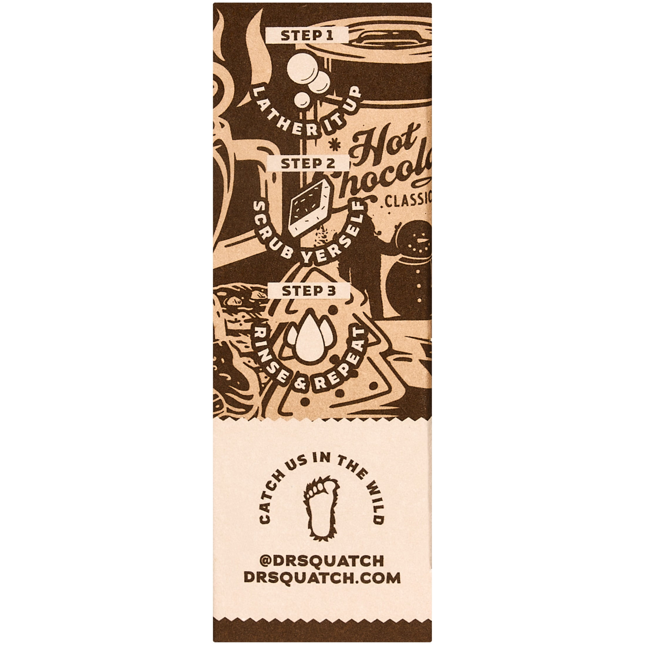 (2 pack) Dr. Squatch Hot Choccy Natural Bar Soap for Men, 5 oz
