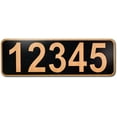 thumbnail image 2 of Curb-N-Sign Reflective 911 Address Sign for Mailbox, Single/Double Sided, Solid Aluminum, Custom and Pre-Drilled signs Horizontal/Vertical, 5 Year Warranty (Single Sided (Horizontal, Bronze), 2 of 9