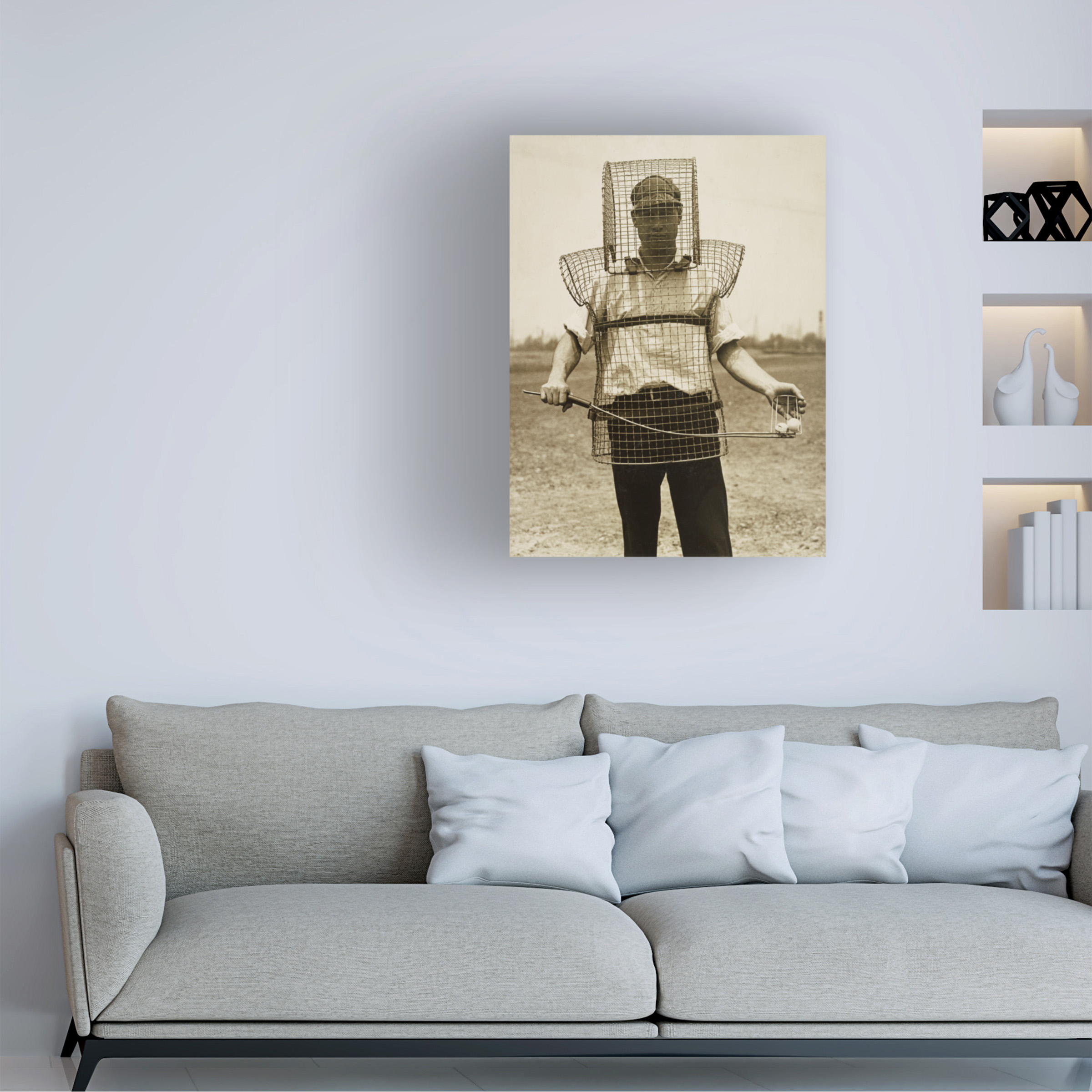 Trademark Fine Art Print Collection Mouse-trap Armor for Caddies Canvas Wall Art - 35x47