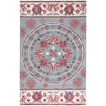 thumbnail image 2 of SAFAVIEH Bellagio Vanessa Floral Wool Area Rug, Dark Gray/Ivory, 6' x 9', 2 of 11