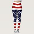 thumbnail image 2 of Gibobby Leggings Afelpados Mujer Día la Independencia para las mujeres 4 julio Leggings Pantalones para yoga Correr Pilates Gimnasio Pantalones yoga Medias Compresión Yoga Correr Fitness（Negro， XXL), 2 of 5