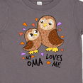 thumbnail image 4 of Inktastic My Oma Loves Me- cute owl family Boys or Girls Toddler T-Shirt, 4 of 5