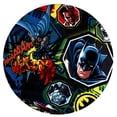 thumbnail image 2 of The Furniture King Bar Stool Black Metal with a Comic Superhero Themed Decal (Batman and Whaam - Baby Blue), 2 of 2