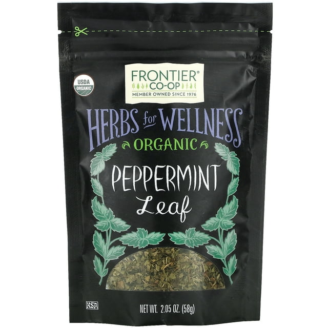 Frontier Natural Products, Feuille de Menthe Poivrée Biologique, 2.05 oz (58 g)