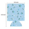 thumbnail image 3 of Beer Can Sleeve 2 Pack Cool Can Sleeve Covers Wild Flower Blue Beer Can Coolies for Kitchen Christmas Halloween (3.9In X4.9 In), 3 of 3