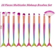 thumbnail image 2 of Juego de brochas de maquillaje HUOGUO, 10 unidades, brochas de maquillaje para ojos con forma de col, 2 of 5