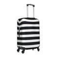 thumbnail image 3 of Bixox Washable Black And White Stripes Printed Luggage Cover, Fashion Suitcase Protector Fits for X-Large luggage, 3 of 8