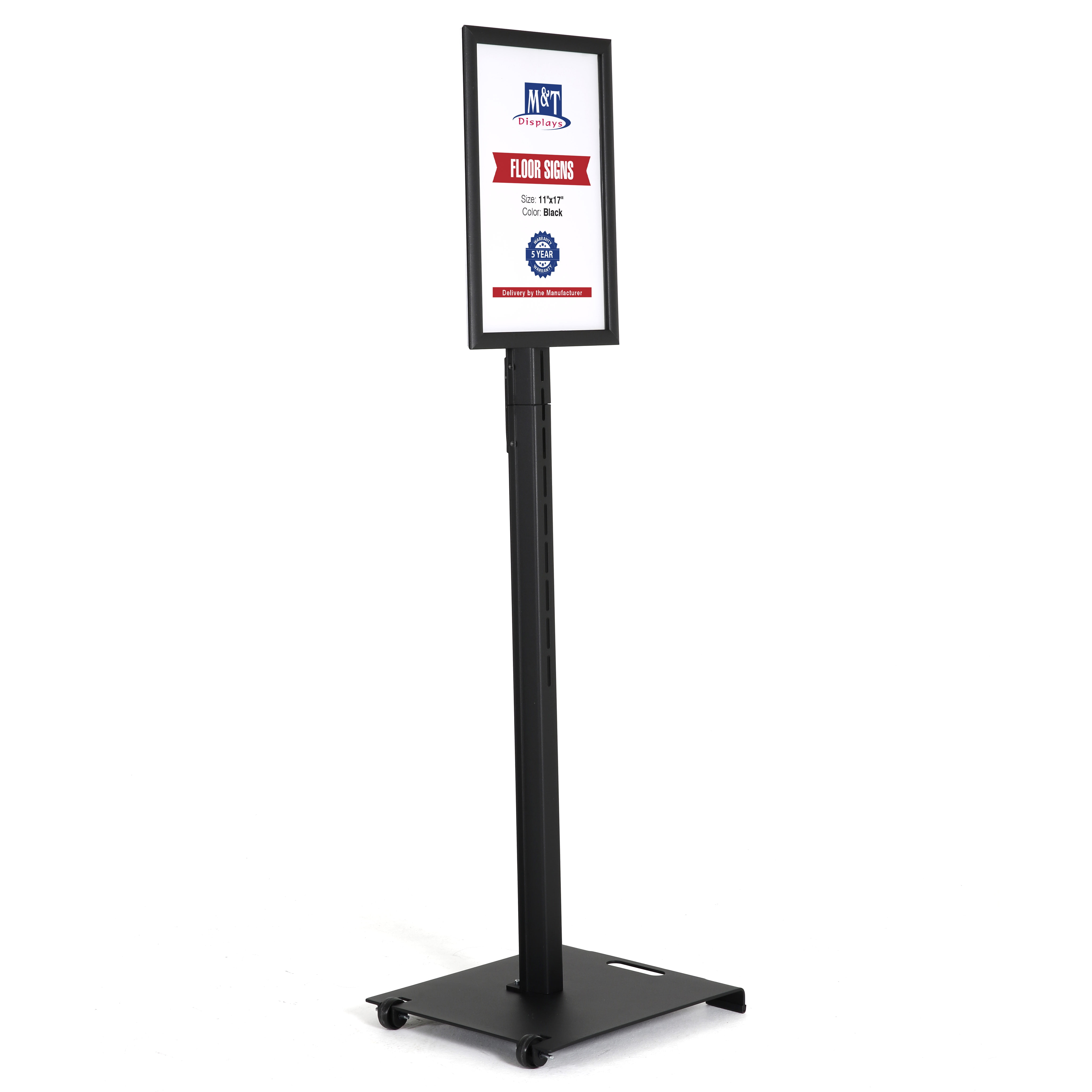 Home & Garden Snap-Open Frame Floor-Standing Sign Stand for 8.5 x ...