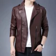 thumbnail image 3 of Chaqueta de traje de fiesta para hombre, chaqueta de cuero negra para hombre, chaqueta clásica elegante de estilo coreano, ropa de moda de alta calidad para primavera 2024, 3 of 5