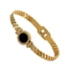 thumbnail image 3 of Brazalete Unisex de Oro Laminado con Detalle Negro, 3 of 14