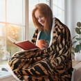 thumbnail image 3 of Catalonia Fleece Sherpa Throw Blanket 50" x 60" Reversible Micro Plush All Season TV Blanket for Bed or Couch, 3 of 6