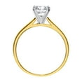 thumbnail image 3 of Precious Stars 14K Yellow Gold 1ct TGW Round-cut Cubic Zirconia Solitaire Engagement Ring, 3 of 6