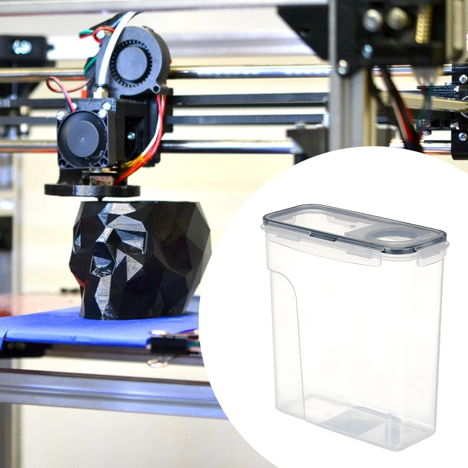 Wzmzjy 3D Printer Filament Dryer Box Cereal Barrel Multipurpose 4L Good Sealing Keeping Black no Holder