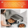thumbnail image 3 of Restored Ninja Digital Air Fry Oven Black Silver, Convection, Toaster, 1800 Watts, Xl Capacity Stainless Steel (Refurbished), 3 of 7