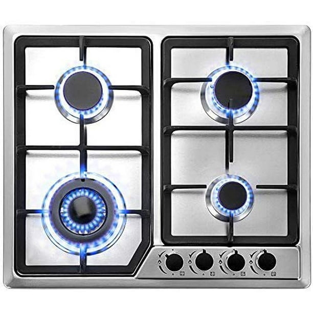 VEVOR 23x20 inches Built in Gas Cooktop 4 Burners Gas Stove Cooktop