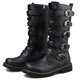 thumbnail image 2 of Botas altas de gran tamaño para hombre, estilo Martin, botas de cuero Crazy Horse para hombre, botas altas británicas, 2 of 6