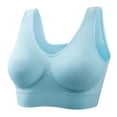 thumbnail image 5 of Ohmyroo Women's Seamless Racerback Sports Bra, Removable Pad Wireless Workout Bra in Extended Sizes, 5 of 10