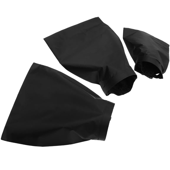 YUYUETIME 3Pcs Black Waterproof Pouch Set Durable Outdoor Storage for Phones Cameras and Documents