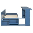 thumbnail image 6 of LHYY Queen Size Daybed with Removable Desk,Storage Drawers Hydraulic Side Table,Blue, 6 of 11