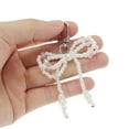 thumbnail image 4 of Unique Bargains 1 Pc Handbag Charms Keychains Faux Pearl Bow Bag Accessories Pink, 4 of 5