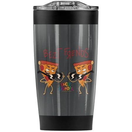 Uncle Grandpa/Bezt Frends Stainless Steel Tumbler 20 oz Coffee Travel Mug/Cup Vacuum Insulated & Double Wall with Leakproof Sliding Lid | Great for Hot Drinks and Cold Beverages