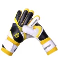 thumbnail image 2 of Guantes de portero de fútbol profesional para adultos y niños, protección para los dedos, guantes de fútbol de látex grueso para fútbol, portería de fútbol, 2 of 5
