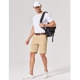 thumbnail image 5 of COOFANDY Men's Summer Beach Casual Shorts Lightweight Flat Front Golf Shorts with Pockets, 5 of 6