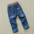 thumbnail image 6 of Kids Clothes Boys 6-7 Boy's Graphic Printed Cargo Jeans Streetwear Baggy Straight Denim Pants with Pocket, 6 of 9