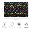 thumbnail image 3 of Blue Controllers Games Icons Black Pattern Bathroom Rugs Mat,Non Slip Microfiber Bathroom Rug,Rubber Backing,Soft Bathroom Mats for Bathroom Floor,Tub and Shower,20x32in(50x80cm), 3 of 5