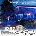 thumbnail image 6 of West Ivory 1656LEDs, 150ft Blue LED Rope Light, Connectable Outdoor Permanent Waterproof Accent Exterior Lighting, PVC Case, ETL Certified, for Holiday, Backyard Patio, Home Garden, Decorative, 6 of 14