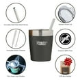 thumbnail image 2 of Healthy Human Stainless Steel Tumbler with Straw | Splash Proof Insulated Travel Cruiser Cup | Eco-Friendly Coffee Tumblers with Straws Cleaner & Splash Proof Lid (12oz, Pure Black), 2 of 5
