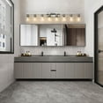 thumbnail image 4 of ACE-LIGHTS,Modern 8-Lights Vanity Bathroom Mirror Light with Clear Glass Shades(Bulbs Not Included),Contemporary Wall Sconce for Bathroom,Dressing Room,Bedroom,Living Room(Brushed Nickel), 4 of 11
