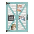 thumbnail image 4 of Kate and Laurel Wickett Rustic Farmhouse Wooden Windowpane Photo Collage Clip Wall Frame, Teal, 4 of 10