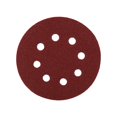 thumbnail image 2 of Herwey 10 Pcs Disques de Ponçage Ronds 125mm Rouges 8 Trous 60-1000 Papiers de Sable, 2 of 3