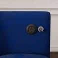 thumbnail image 4 of Leumius Folding Sofa Bed, 3 Lengths Available, Modern Sofa Velvet Pull-Out Bed, Loveseat with Adjustable Backrest, USB Port and Rotating Phone Holder, Blue., 4 of 8